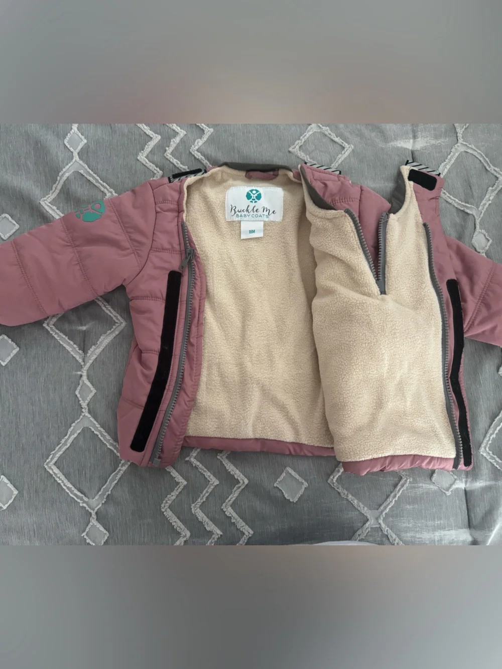 Buckle Kids Dusty Rose Puffer Pullover Jacket